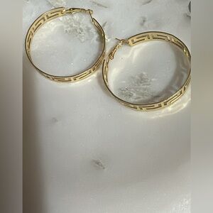 Gold Fendi earrings!